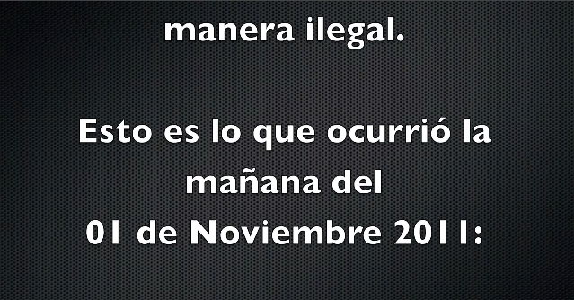 Imagen 1 extra�da de un video grabado por un grupo de vecinos de Gav� Mar sobre las molestias que los clientes de un afterhour de Viladevoquen a Gav� Mar (1 Novembre 2011)